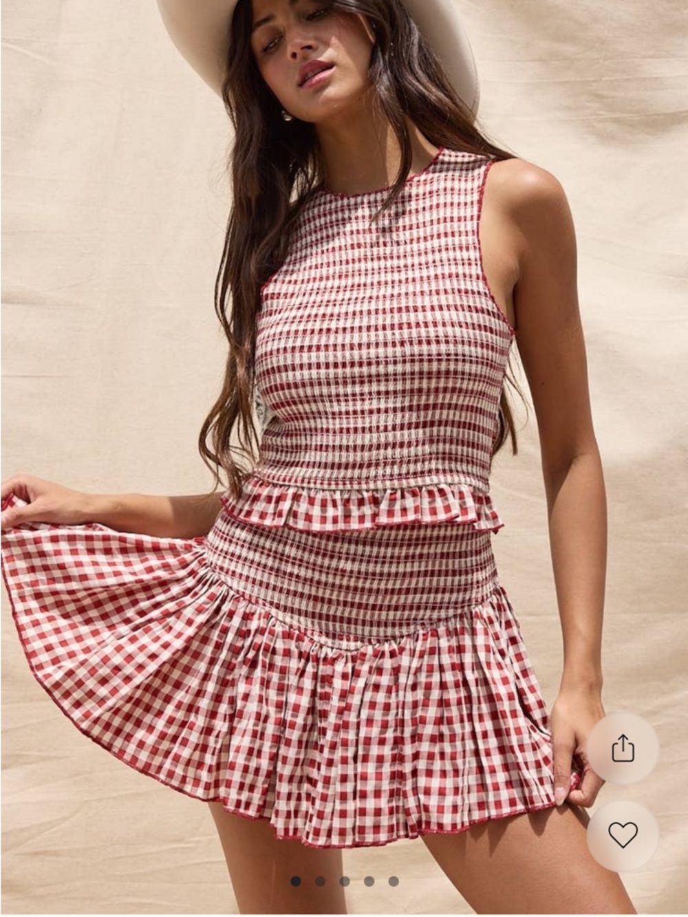 Trendy & Tipsy Cape Checkered Set